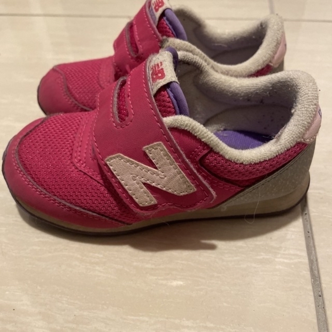 New Balance(ニューバランス)のニューバランス　キッズ　15cm ピンク キッズ/ベビー/マタニティのキッズ靴/シューズ(15cm~)(スニーカー)の商品写真