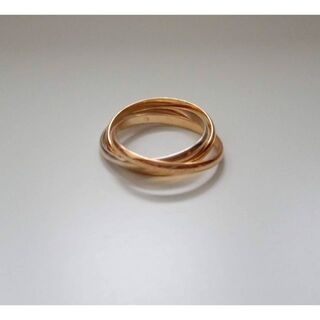 カルティエ(Cartier)のカルティエ トリニティ リング 指輪 スリーゴールド幅2mm 11.5号 (リング(指輪))