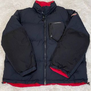 トミーヒルフィガー(TOMMY HILFIGER)のトミーヒルフィガー　リバーシブル　ダウンジャケット　フード付き　Lサイズ(ダウンジャケット)