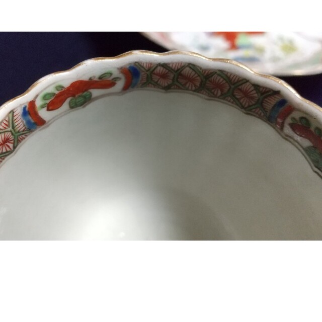 Royal Worcester(ロイヤルウースター)のWORCESTER TRIO (1795年頃) エンタメ/ホビーの美術品/アンティーク(陶芸)の商品写真