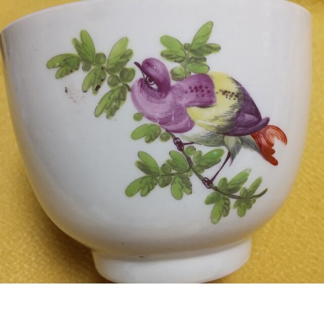 Royal Worcester(ロイヤルウースター)の初期Worcester シュガーボウル(1770年頃) エンタメ/ホビーの美術品/アンティーク(陶芸)の商品写真