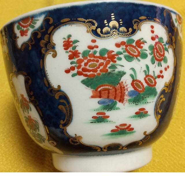 Royal Worcester(ロイヤルウースター)の初期Worcester シュガーボウル(1775年頃) エンタメ/ホビーの美術品/アンティーク(陶芸)の商品写真