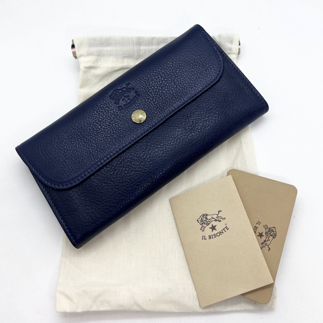IL BISONTE - 【新品未使用】イルビゾンテ 長財布 ☆ネイビー(ダーク