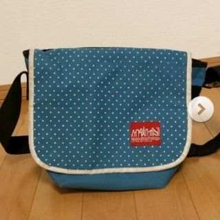 マンハッタンポーテージ(Manhattan Portage)の値下げ！ﾚｱ✩ドット柄マンハッタン(メッセンジャーバッグ)