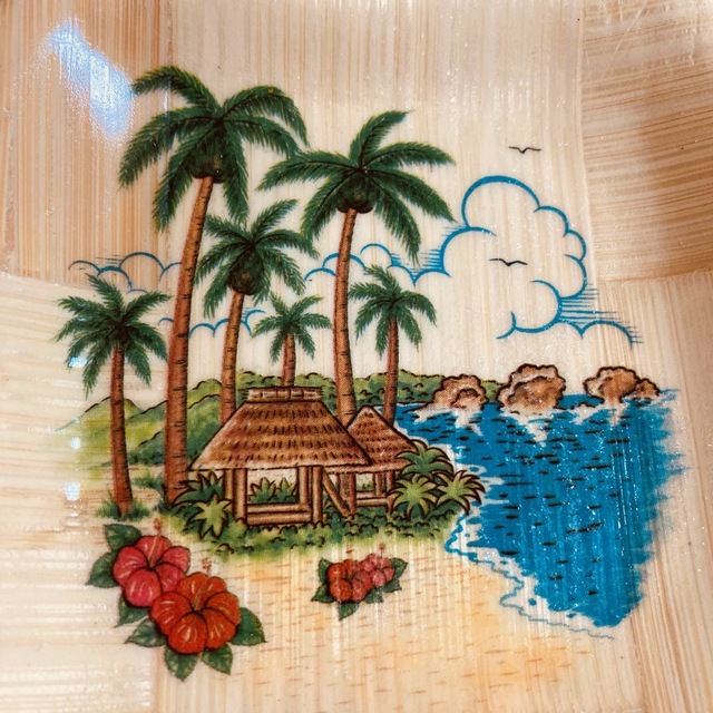 新品 沖縄 パイナップル 小皿 小物入れ ハイビスカス 海 椰子の木 お土産の通販 by Circle 沖縄 パイナップル コースター