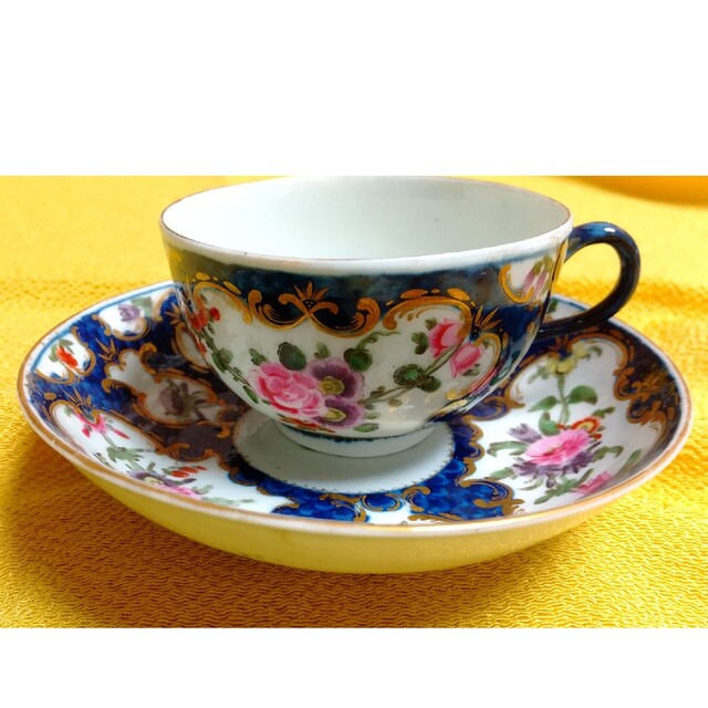 エンタメ/ホビー初期 WORCESTER Cup&Saucer(1775年頃)