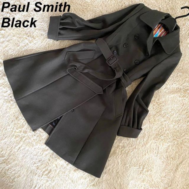 Paul Smith - 極美品✨ ポールスミス トレンチコート カシミヤ混 マルチストライプ カーキ M