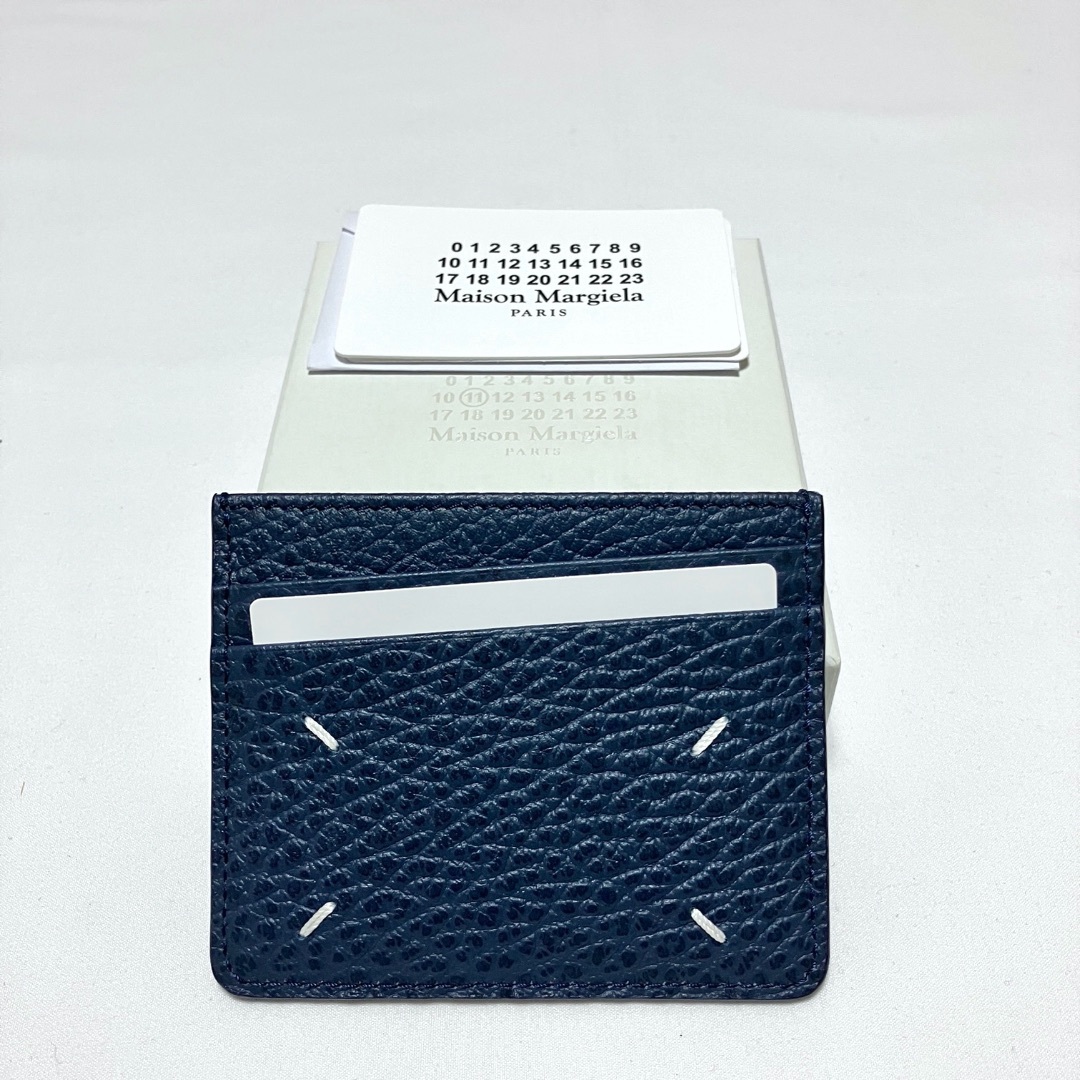 Maison Margiela（旧Maison Martin Margiela） - 新品 22aw マルジェラ カード入れ 定期入れ パスケース ネイビー 4076