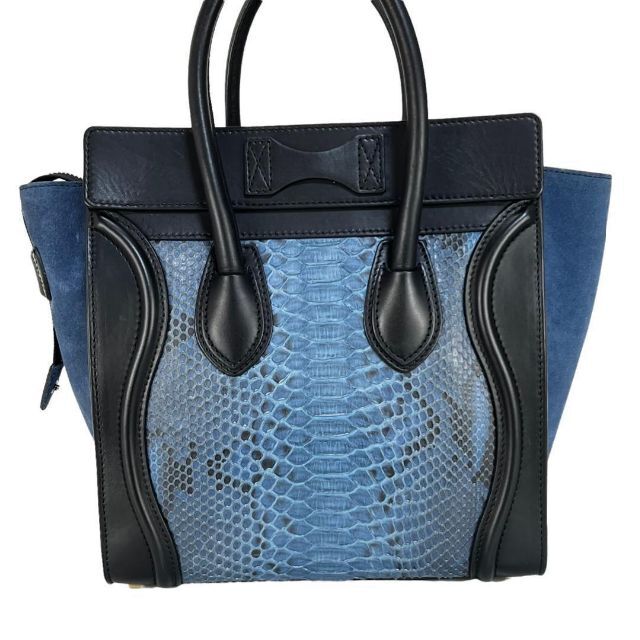 極希少☆美品☆CELINE ラゲージ マイクロショッパー パイソン ヘビ革