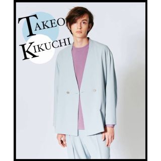 タケオキクチ(TAKEO KIKUCHI)の【新品】TAKEO KIKUCHIタケオキクチ ノーカラージャケット アウター(テーラードジャケット)