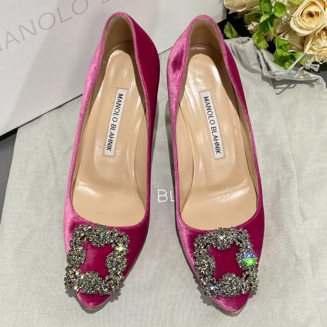 国内在庫】 MANOLO BLAHNIK - ☆極美品☆マノロブラニク ハンギシ 22cm