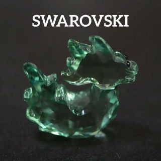 スワロフスキー(SWAROVSKI)の【匿名配送】 SWAROVSKI スワロフスキー 置物 タツ 緑(その他)