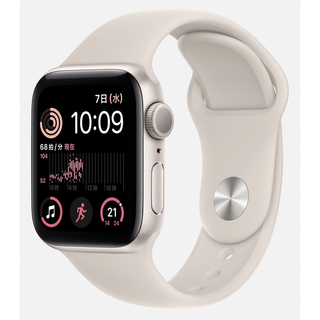 新品未使用 Apple Watch SE 第2世代 40mmスターライト(その他)