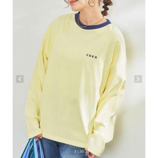 コーエン(coen)の【専用】ロゴ リンガーTシャツ(Tシャツ(長袖/七分))