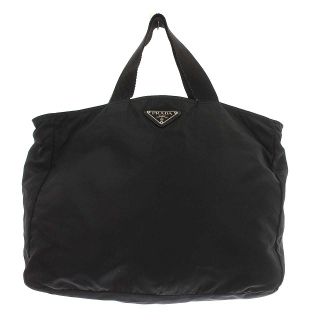 プラダ(PRADA)のプラダ PRADA トートバッグ ナイロン 三角プレート 黒(トートバッグ)