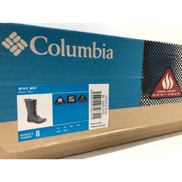 Columbia(コロンビア)の【送料無料】Columbia(コロンビア) MINX MID ミンクス ミッド 防水ブーツ スニーブーツ レディース【中古】【007】 レディースの靴/シューズ(ブーツ)の商品写真