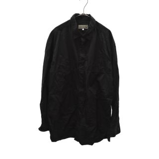 ヨウジヤマモト(Yohji Yamamoto)のYohji Yamamoto POUR HOMME ヨウジヤマモト プールオム 19AW 環縫いブロード 2ポケット 長袖 ドレス シャツ ブラック HC-B01-001(シャツ)