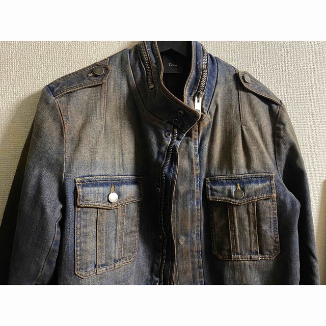 人気商品!! ディオールオム 05aw m65 赤錆加工デニムジャケット dior