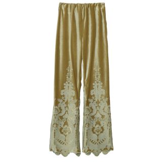 アメリヴィンテージ(Ameri VINTAGE)のお値下げ！FLOWER EMBROIDERY VELOUR PANTS(カジュアルパンツ)