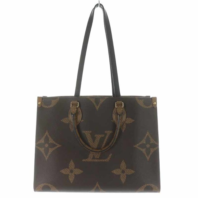 ルイヴィトン LOUIS VUITTON オンザゴー MM M45321テキスタイル茶ブラウン金具色