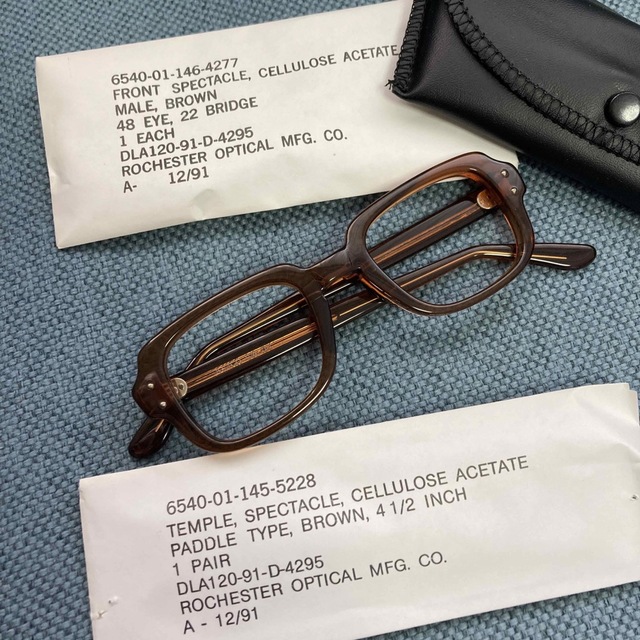 48-22米軍実物ヴィンテージ眼鏡BCG BirthControlGlasses メンズのファッション小物(サングラス/メガネ)の商品写真