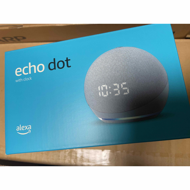 ECHO(エコー)のEcho Dot (エコードット) 第4世代 - 時計付きスマートスピーカー スマホ/家電/カメラのオーディオ機器(スピーカー)の商品写真