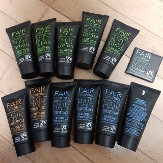 fair cosmethics　ボディーローション、シャンプー、コンディショナー(サンプル/トライアルキット)