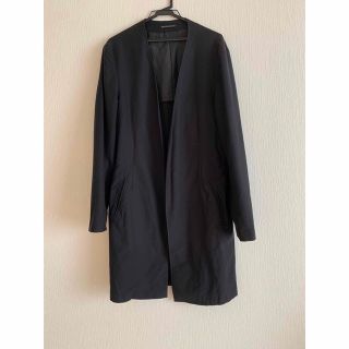 ヨウジヤマモトプールオム(Yohji Yamamoto POUR HOMME)のyohji yamamoto pour homme ノーカラーロングジャケット(ノーカラージャケット)