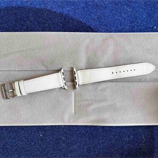 エルメス(Hermes)のApple Watch HERMES シンプルトゥール　ホワイトバンド(レザーベルト)