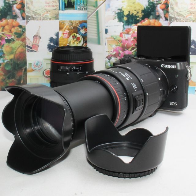 Canon - ❤️予備バッテリー付き❤️CANON EOS M6 超望遠ダブルレンズセット❤️
