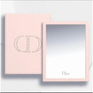 ディオール(Dior)のディオール Dior ミラー スタンドミラー ピンク スタッズ 非売品 箱(ミラー)