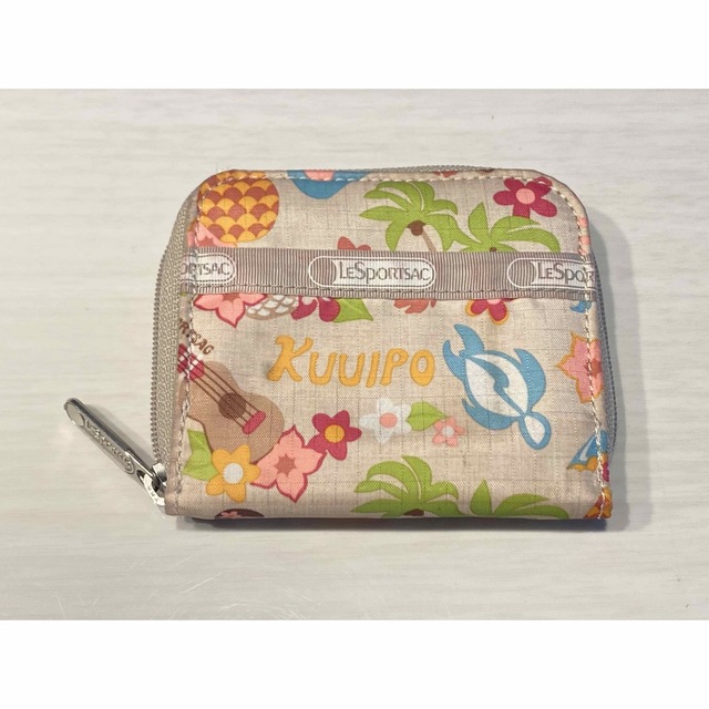 LeSportsac(レスポートサック)の美品　レスポ　財布　折り畳み　ベージュ　ハワイ レディースのファッション小物(財布)の商品写真