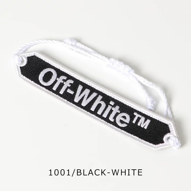 【新品】OFF-WHITE オフホワイト ブレスレット ロゴ ホワイト