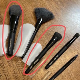 ローラメルシエ(laura mercier)のローラメルシエ  ブラシ　2本のみ　ポーチなし(ブラシ・チップ)