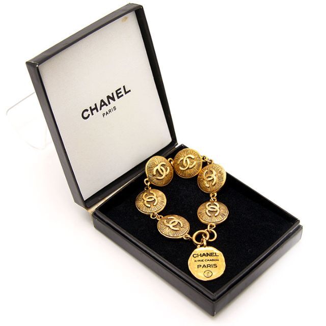 CHANEL - 良品 シャネル ブレスレット カンボン CAMBON coco GP