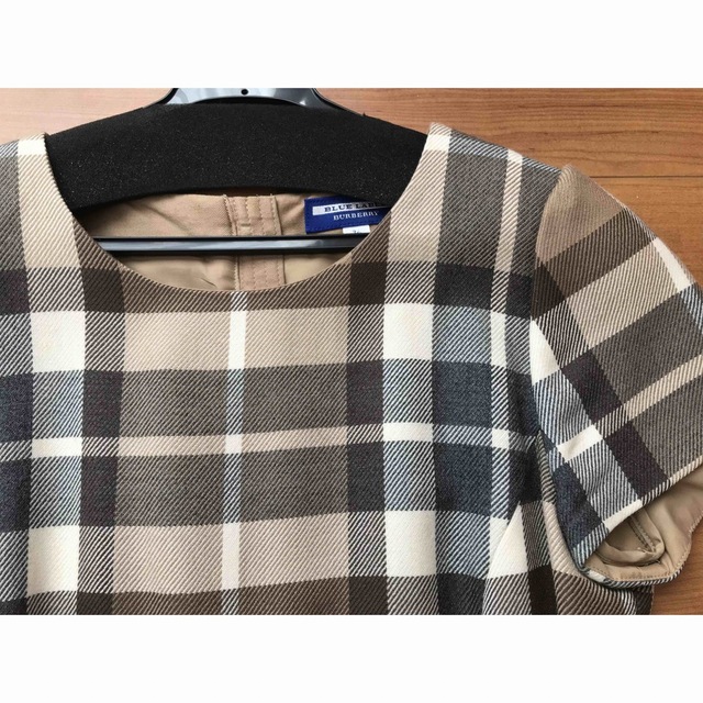 BURBERRY BLUE LABEL(バーバリーブルーレーベル)の新品★BURBERRY BLUE LABELチェックプリーツワンピース★36 レディースのワンピース(ミニワンピース)の商品写真