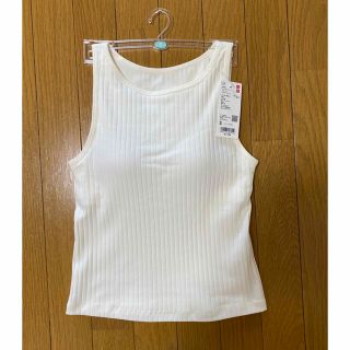 ユニクロ(UNIQLO)の【新品・タグ付】ユニクロ アメリカンスリーブ クロップド ブラタンクトップ(タンクトップ)