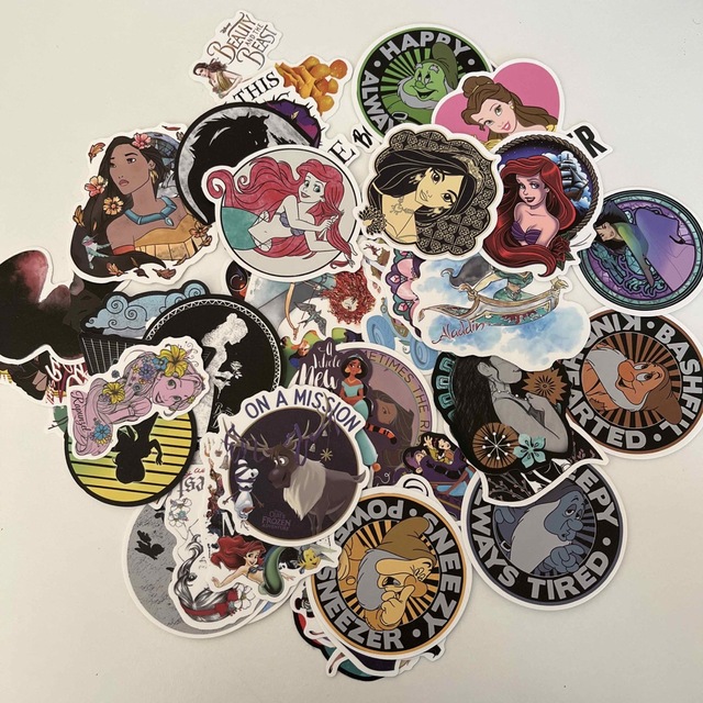 Disney - ディズニープリンセス ステッカー50枚セット コラージュの