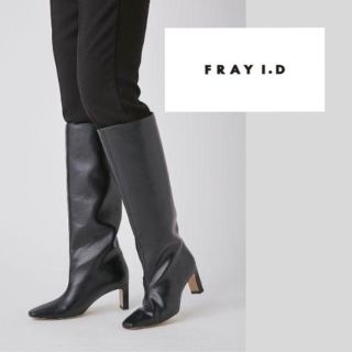 BAILA掲載 FRAY I.D レザーニーハイブーツ black-