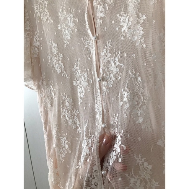 ヴィンテージ レース 80’s Pink Lace Dress ドレス ピンク 6
