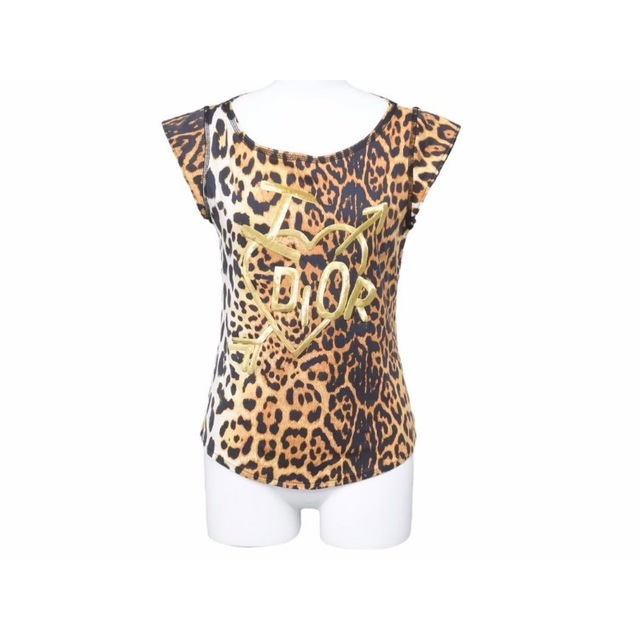 大人気新作 Dior Christian - Dior Christian クリスチャンディオール 45624 中古 美品 40 プリント Tシャツ SKOL45002 ガリアーノ期 レオパード Tシャツ(半袖+袖なし) 大人気新作 Dior Christian - Dior Christian クリスチャンディオール 45624 中古 美品 40 プリント Tシャツ SKOL45002 ガリアーノ期 レオパード Tシャツ(半袖+袖なし)