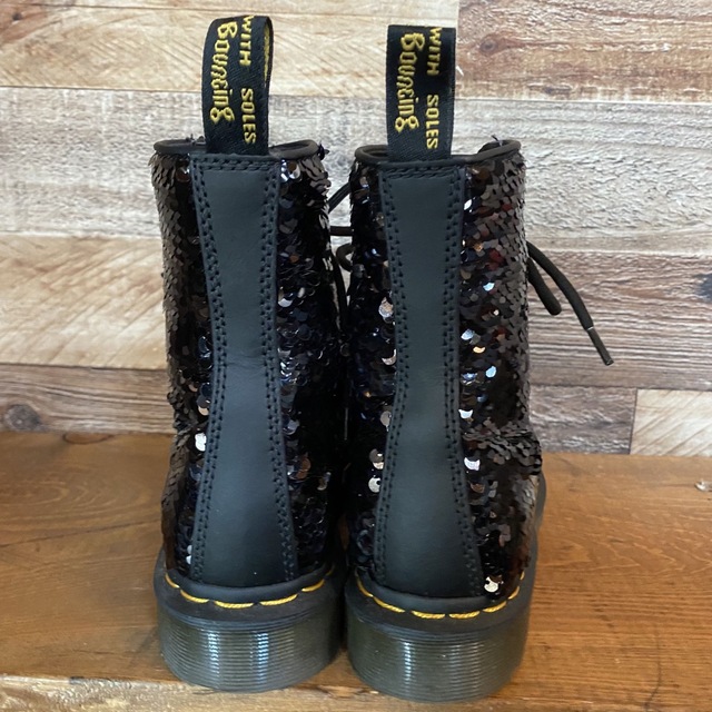 靴Dr,Martens ドクターマーチン スパンコール ブラック 22cm a - www