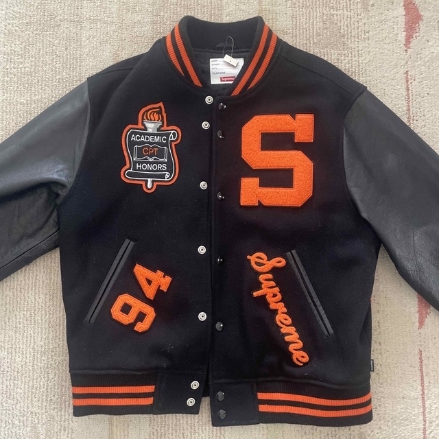 高価値 希少S size Supreme Varsity Jacket 16AW agapeeurope.org