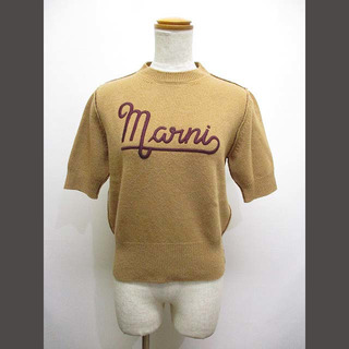 マルニ(Marni)のマルニ MARNI 美品 シャットランド ウール ニット セーター 五分袖 40(ニット/セーター)