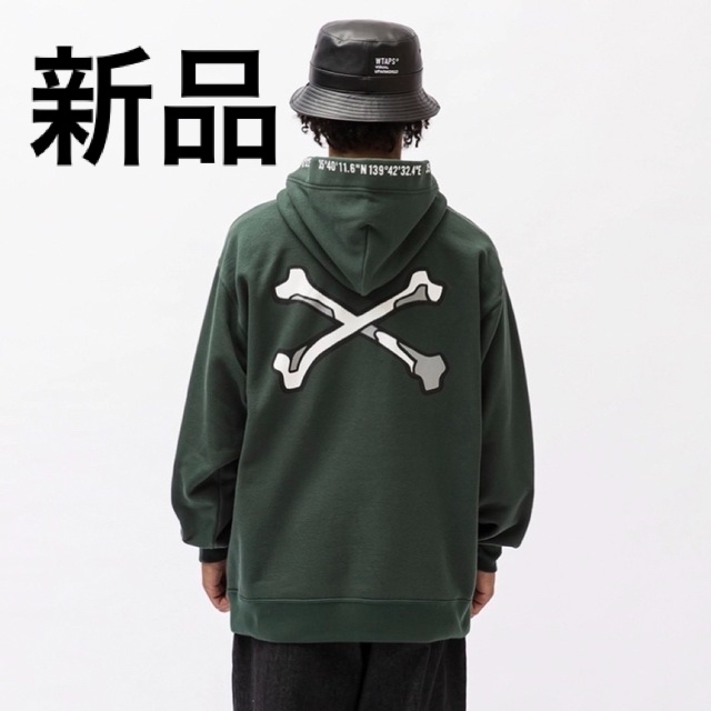 メール便対応! WTAPS 2022FW X3.0 ZIP HOODY クロスボーン パーカー