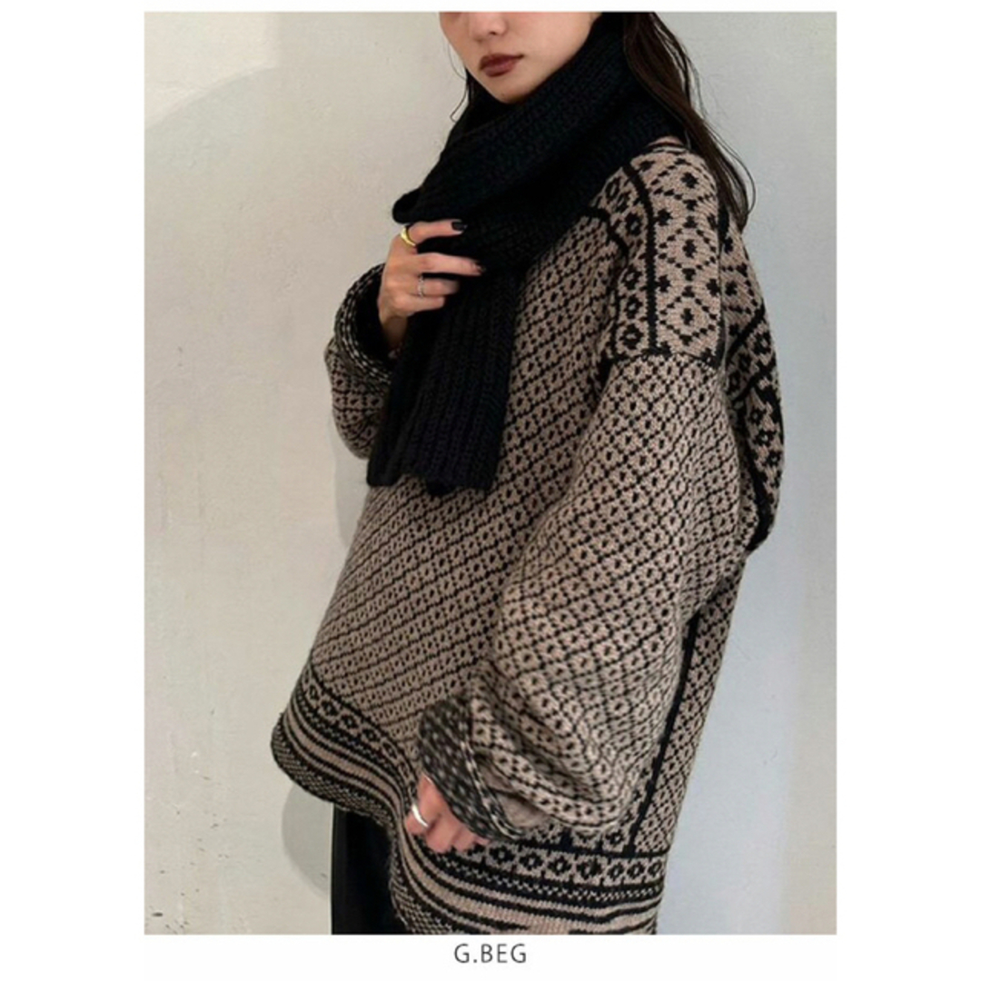 TODAYFUL トゥデイフル Nordic Over Knit