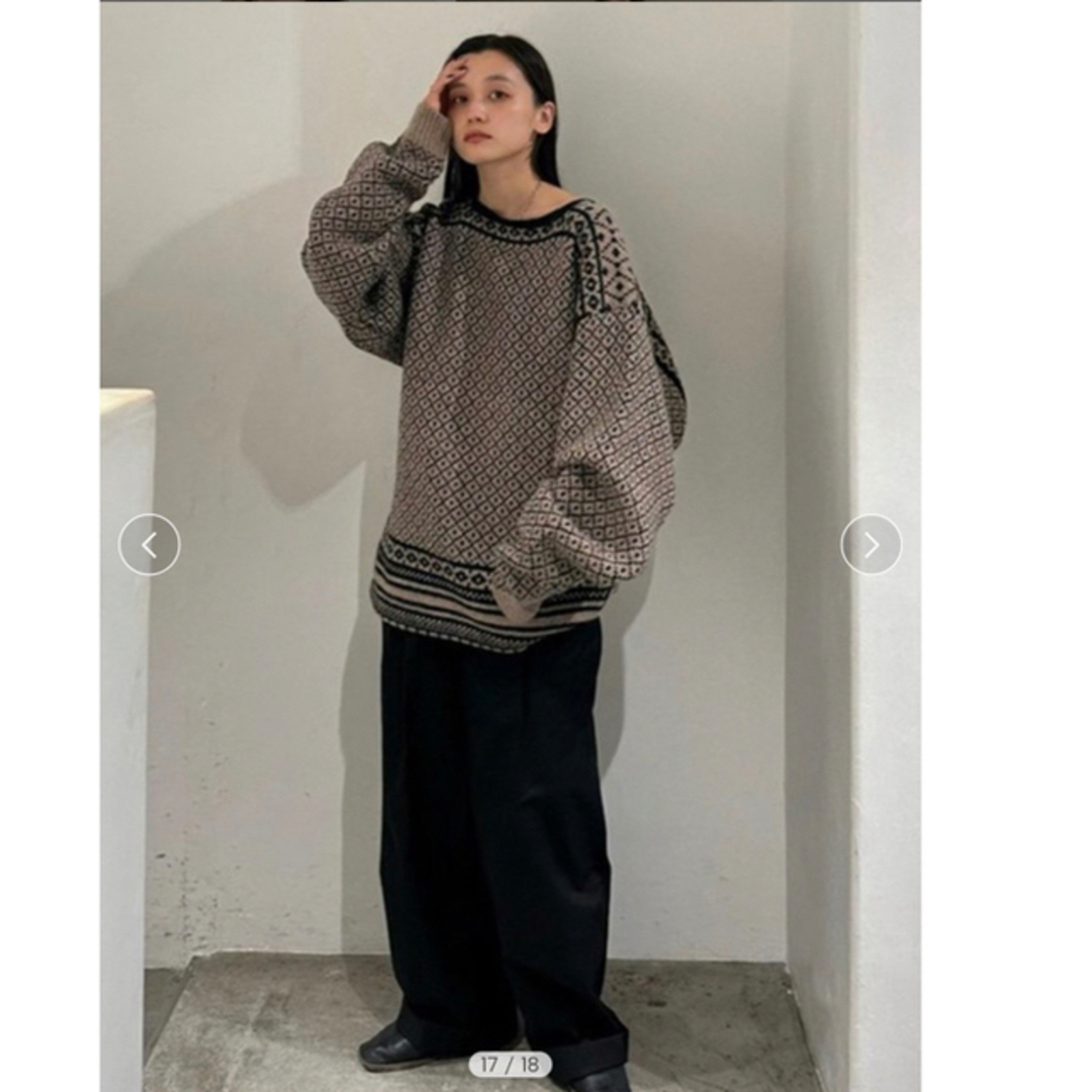 TODAYFUL / トゥデイフル Nordic Over Knit