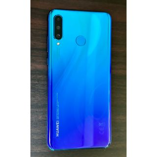 ファーウェイ(HUAWEI)のHUAWEI P30 lite ピーコックブルー 64 GB Y!mobile(スマートフォン本体)