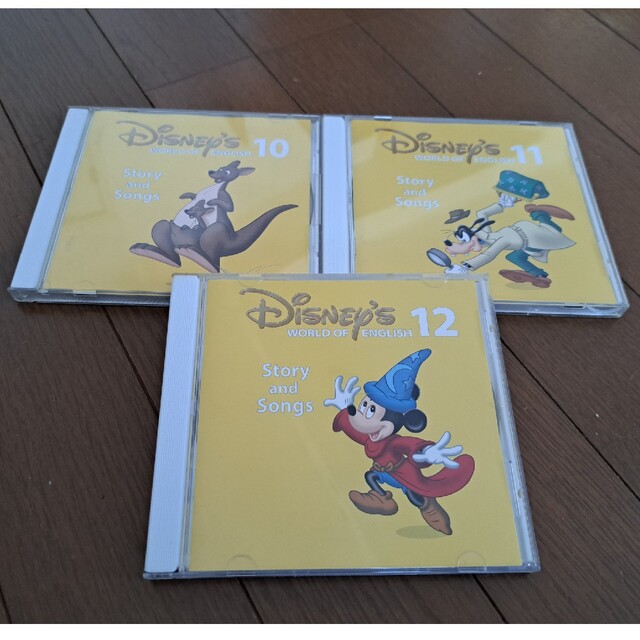 Disney(ディズニー)のﾃﾞｨｽﾞﾆｰ英語ｼｽﾃﾑ　Story and Songs 10～12 エンタメ/ホビーのCD(キッズ/ファミリー)の商品写真