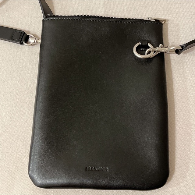 JIL SANDER ロゴ入り レザー LINK POUCH ショルダーバッグ